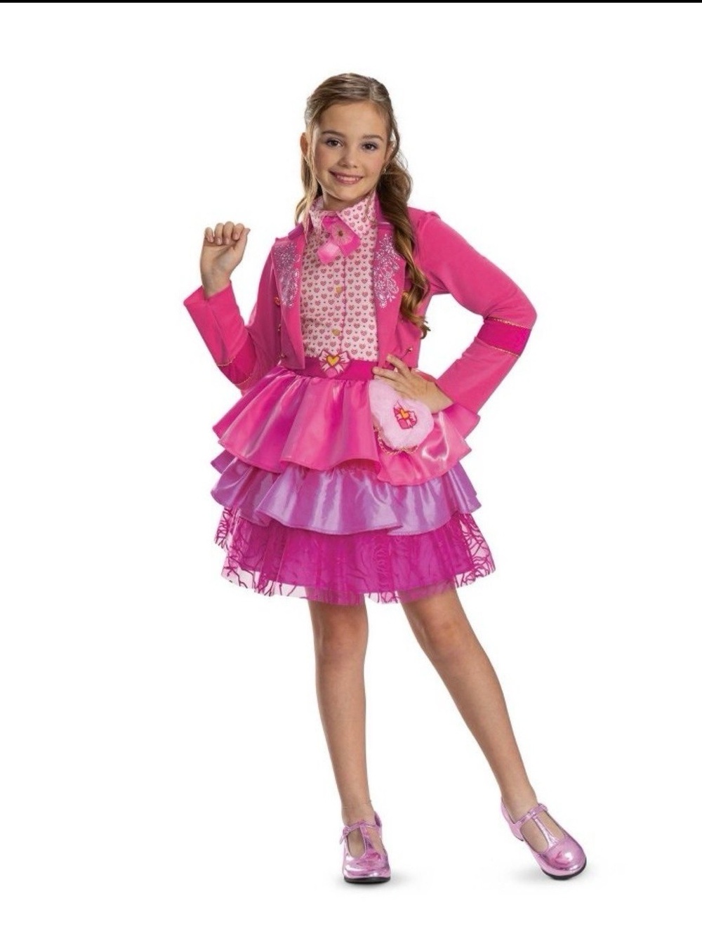 Descendants 5 Wicked Wonderland Pink Halloween Costume Size Medium (7-8)